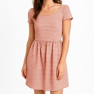 Juicy Couture Pink & White Striped Mini Dress